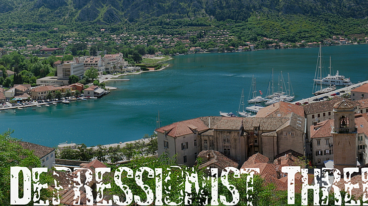 Depressionist Three Font