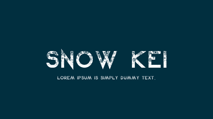Snow Kei Font