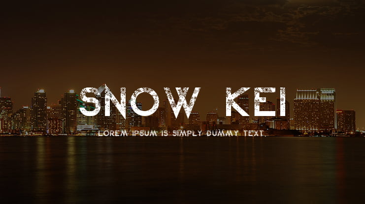 Snow Kei Font