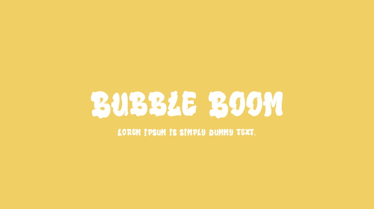 Bubble Boom Font