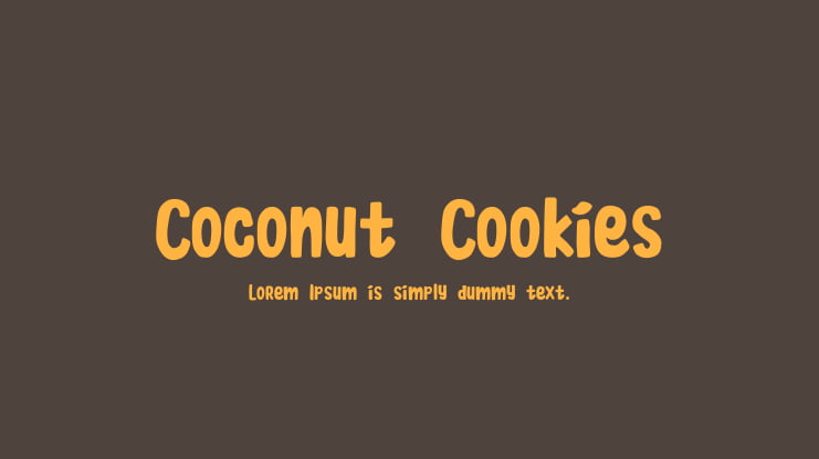 Coconut Cookies Font