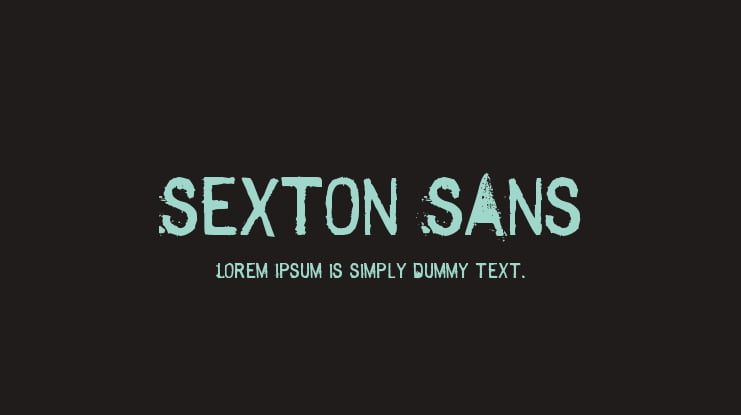 Sexton Sans Font