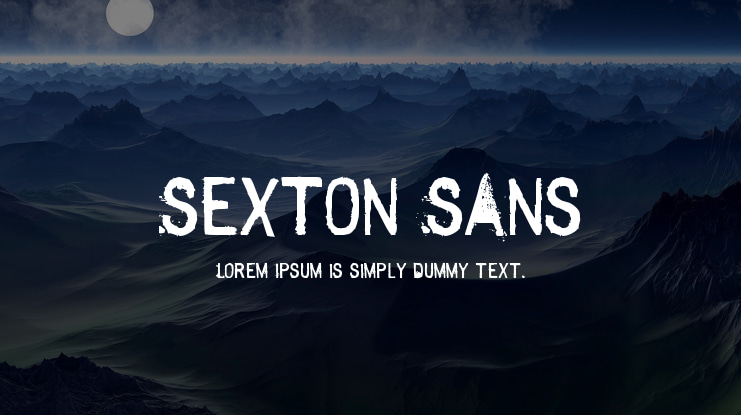 Sexton Sans Font
