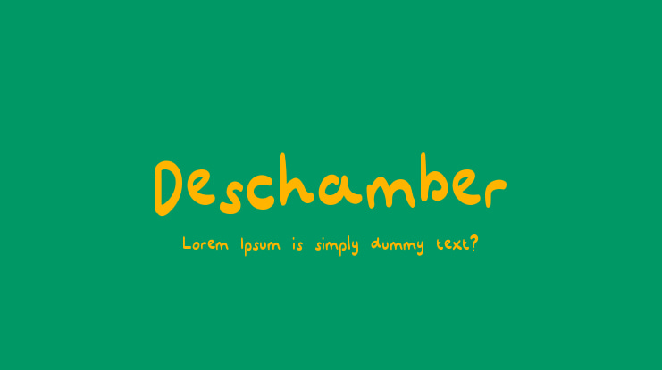 Deschamber Font