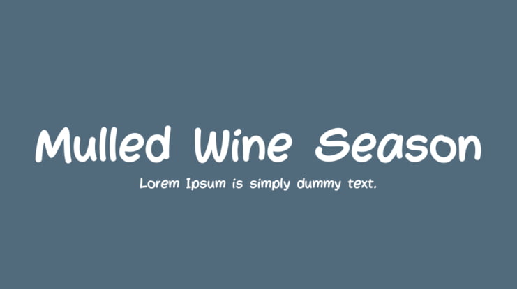Mulled Wine Season Font