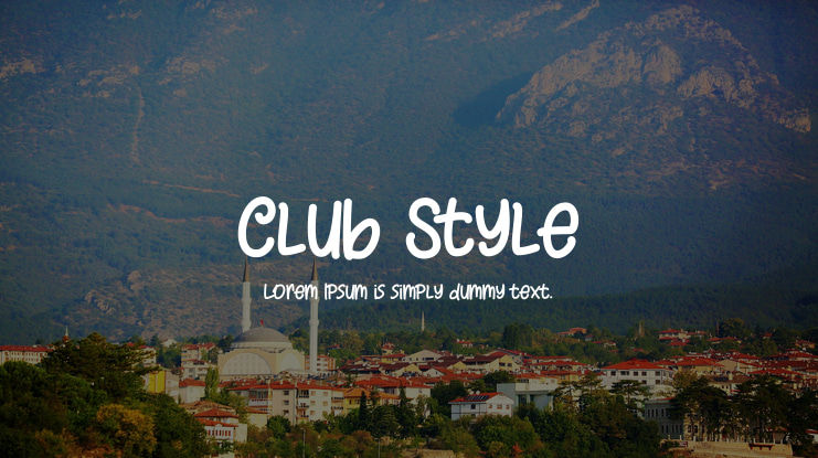Club Style Font
