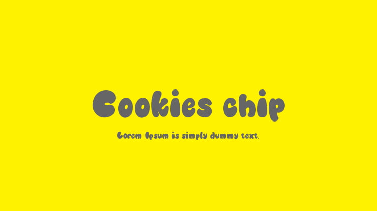 Cookies chip Font