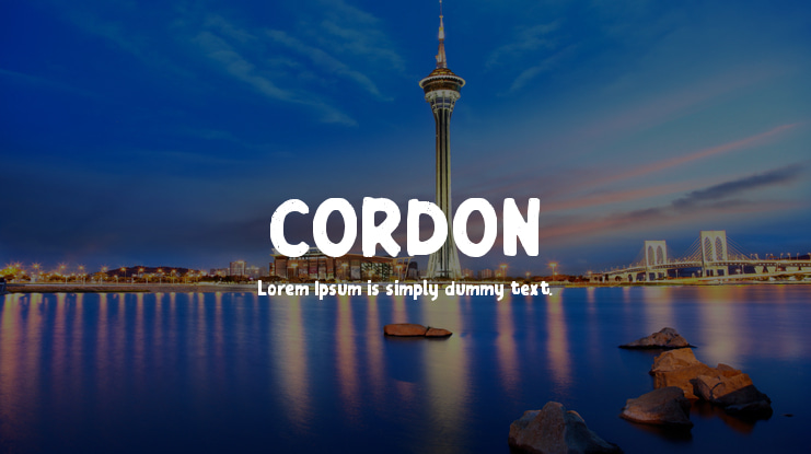 CORDON Font