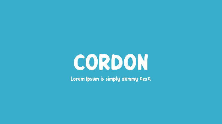 CORDON Font