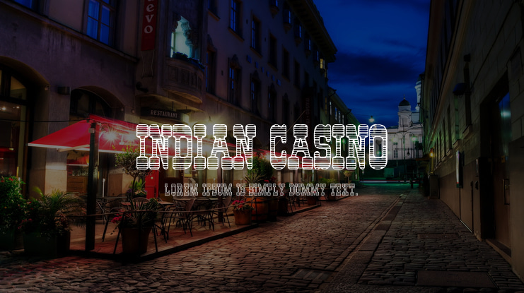 Indian Casino Font