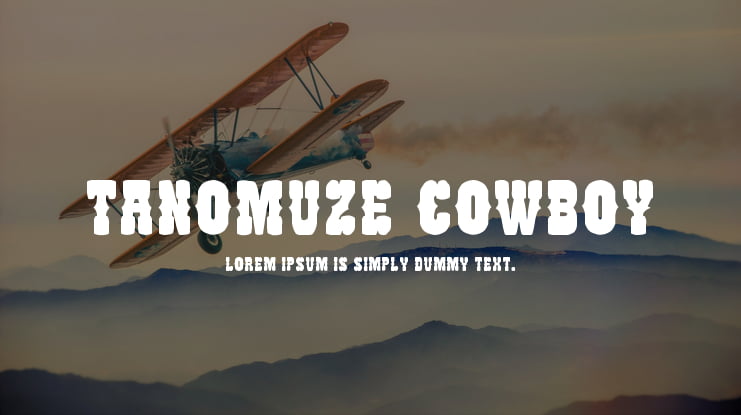 Tanomuze Cowboy Font