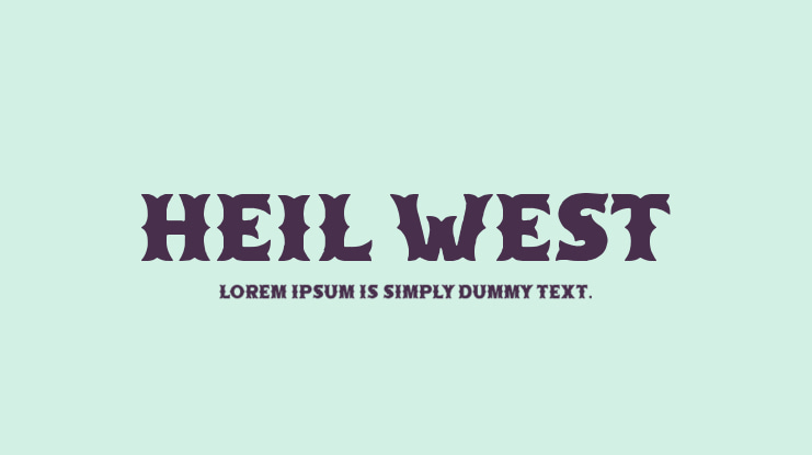 Heil West Font