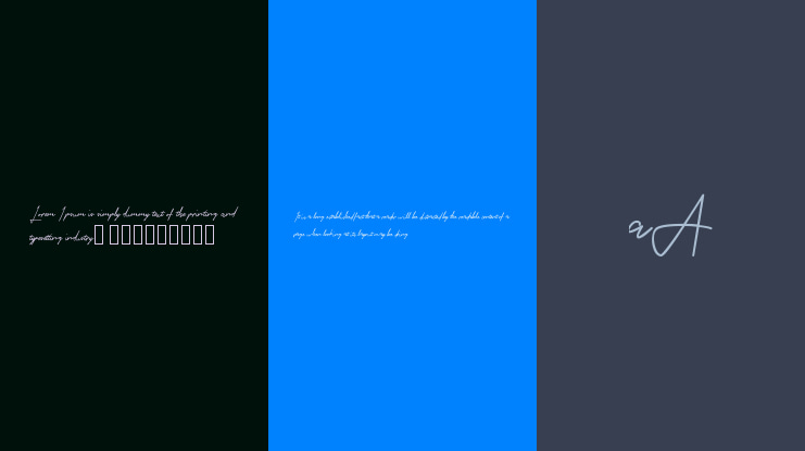 ZambiaSignature Font Family