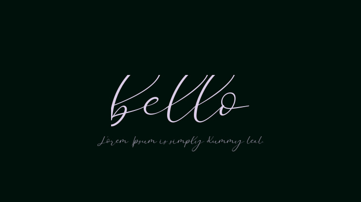 bello Font