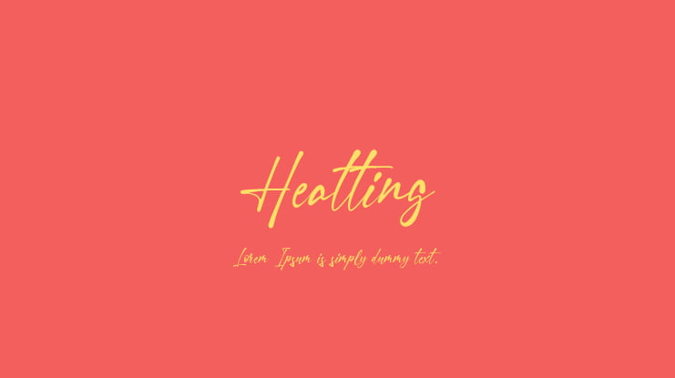 Heatting Font