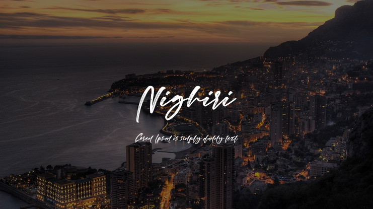 Nighiri Font