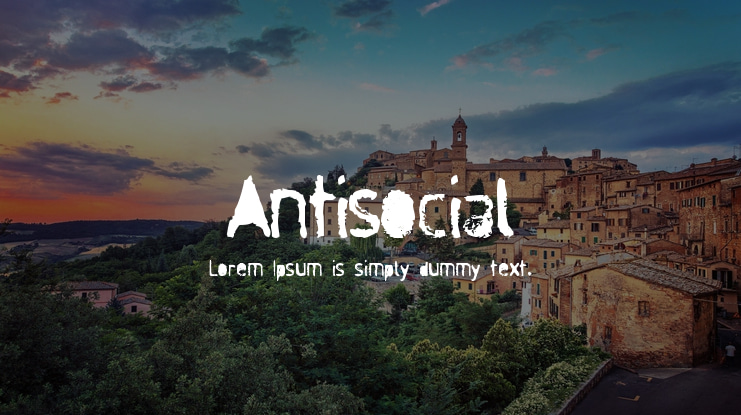 Antisocial Font