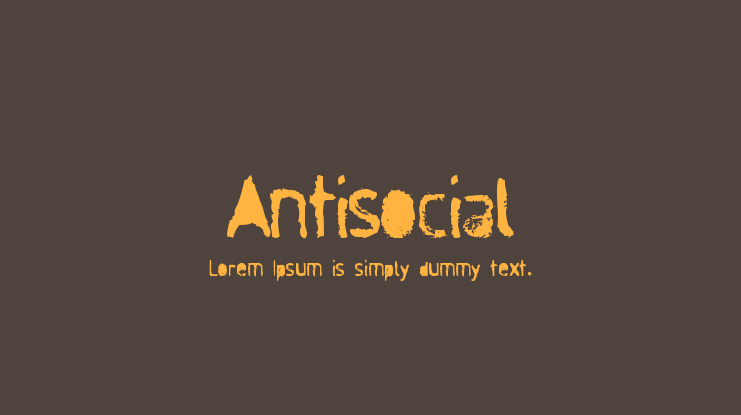 Antisocial Font