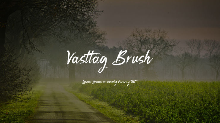 Vasttag Brush Font
