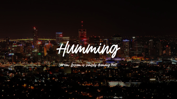 Humming Font