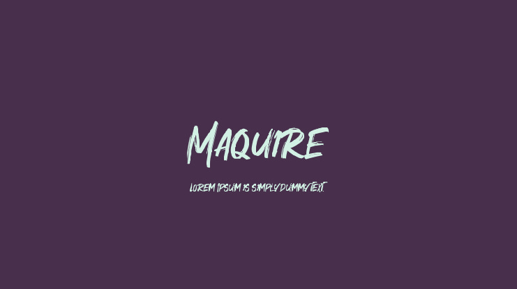 Maquire Font