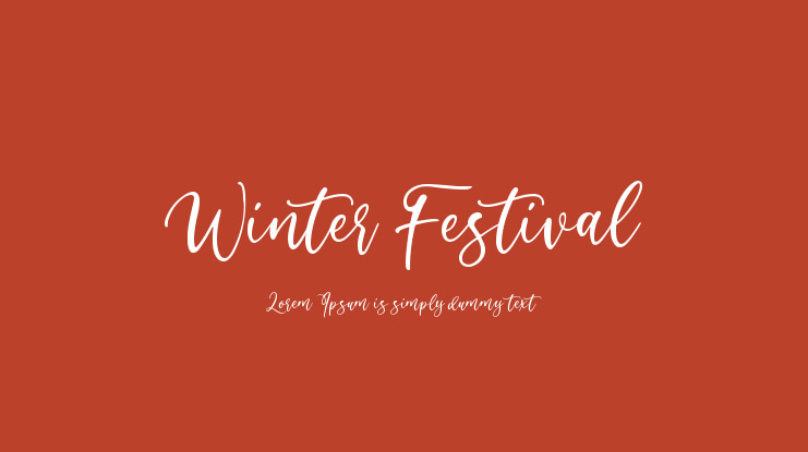 Winter Festival Font