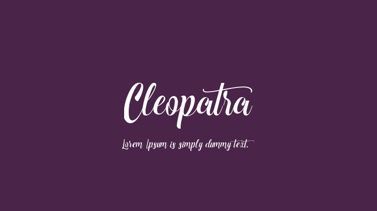 Cleopatra Font