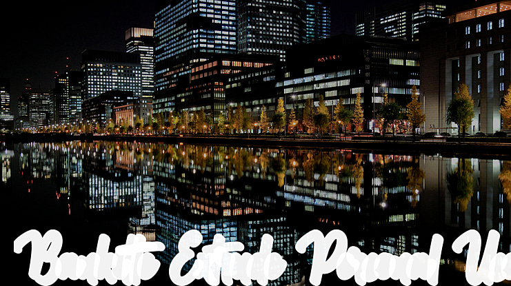 Bankitte Extrude Personal Use Font Family