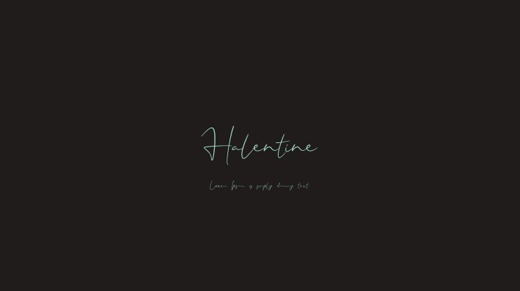 Halentine Font