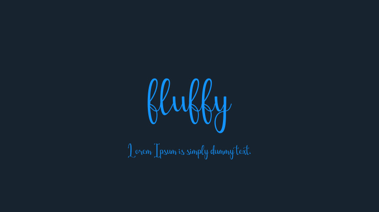 fluffy Font