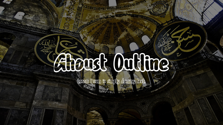 Ghoust Outline Font Family