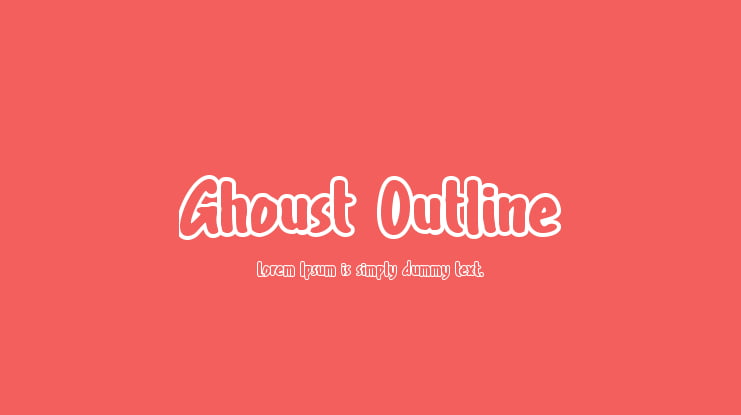 Ghoust Outline Font Family