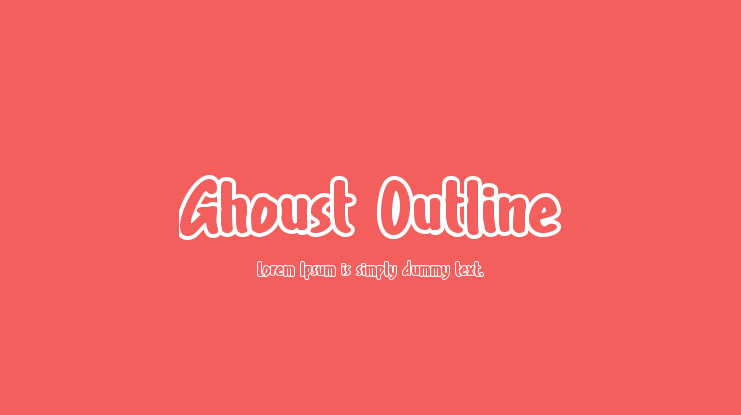 Ghoust Outline Font Family