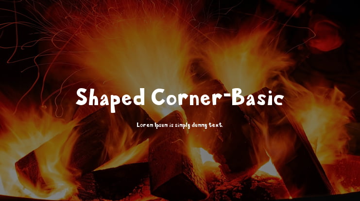 Shaped Corner-Basic Font