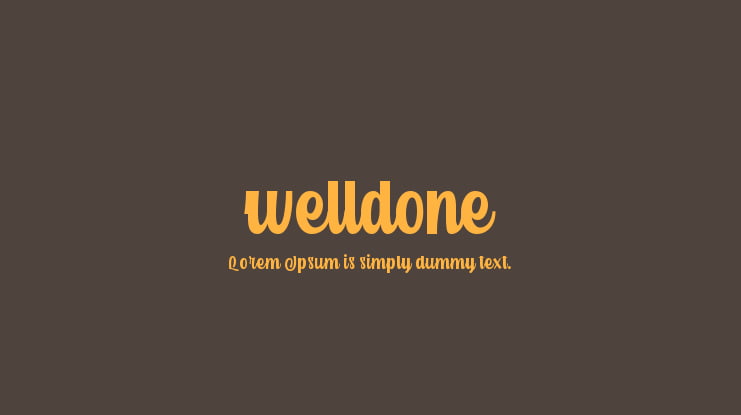 welldone Font