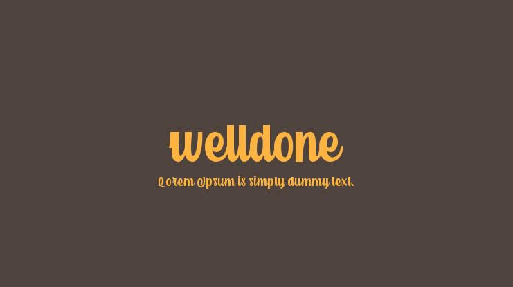 welldone Font