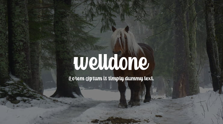 welldone Font