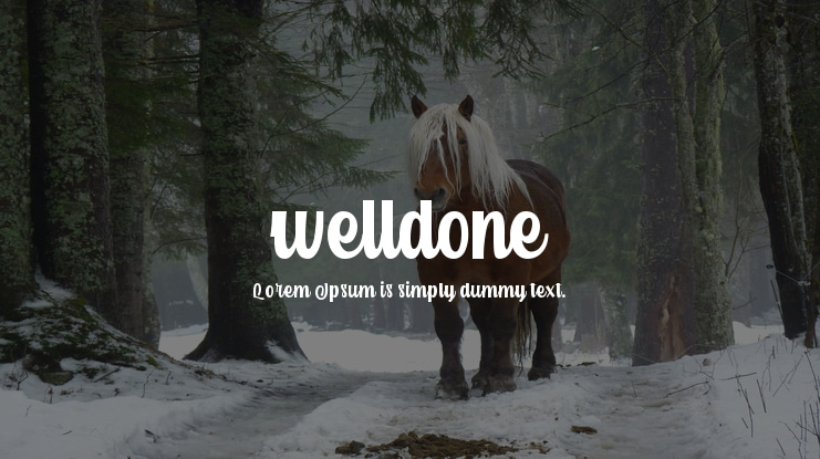 welldone Font