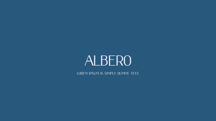 ALBERO Font