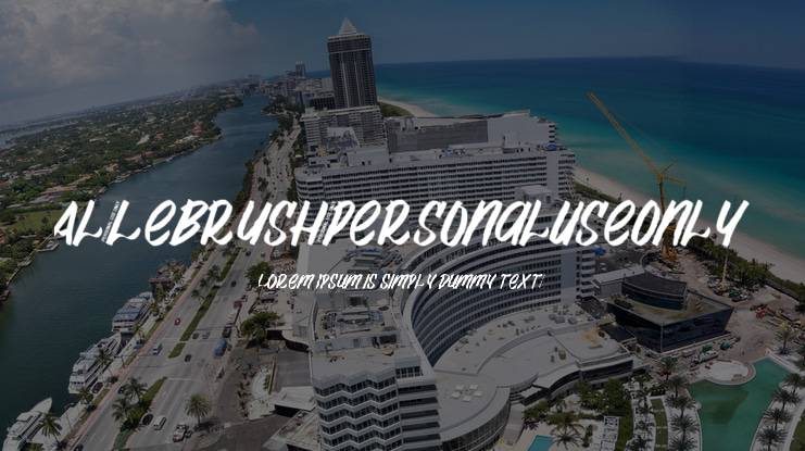 Al_Lebrush_PersonalUseOnly Font