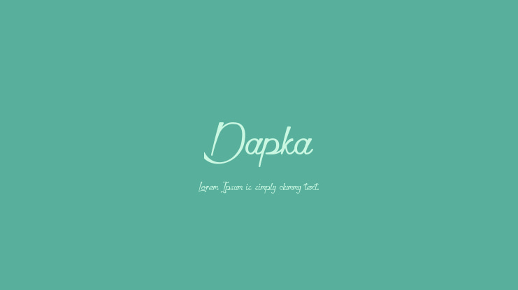 Dapka Font