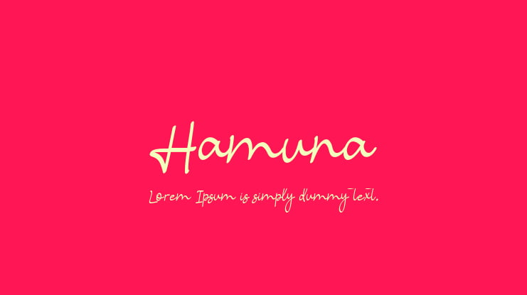 Hamuna Font