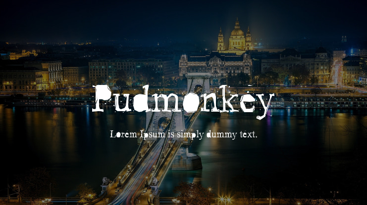 Pudmonkey Font