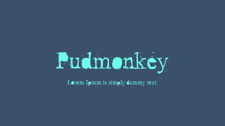 Pudmonkey Font