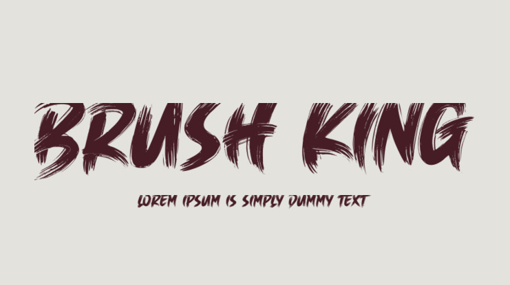 Brush King Font
