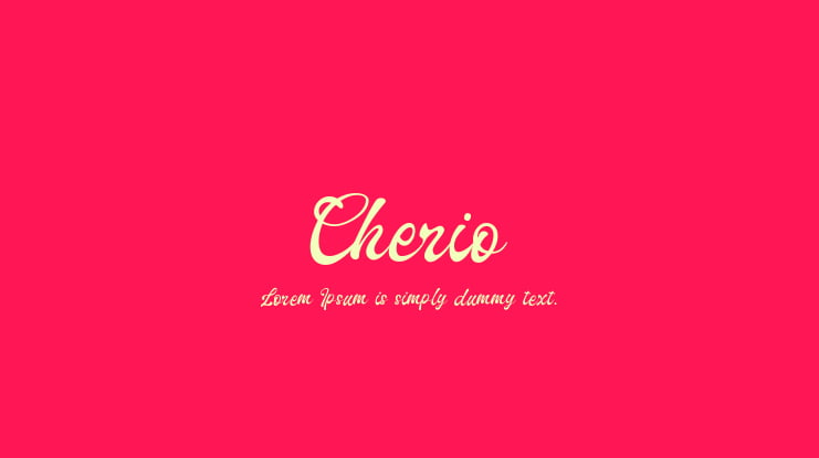 Cherio Font
