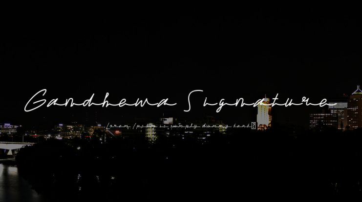 Gandhewa Signature Font