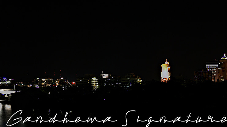 Gandhewa Signature Font