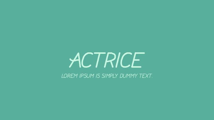 Actrice Font