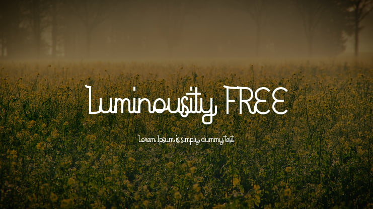 Luminousity FREE Font